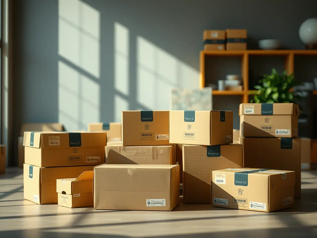 Cajas de cartón corrugado al por mayor apiladas — CartonsCorp Ecuador